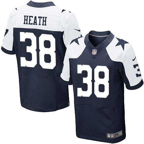 Men's Elite Jeff Heath Nike Jersey Navy Blue Alternate - #38 Throwback NFL Dallas Cowboys
